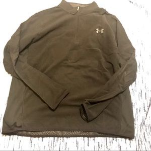 Men’s Black 1/4 Zip Fleece Sweatshirt XXL